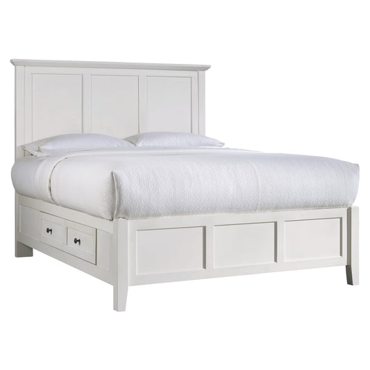 Modus Paragon Four Drawer Wood Storage Bed in White