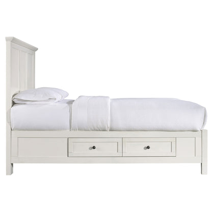 Modus Paragon Four Drawer Wood Storage Bed in White
