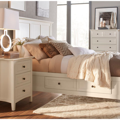 Modus Paragon Three Drawer Nightstand in White