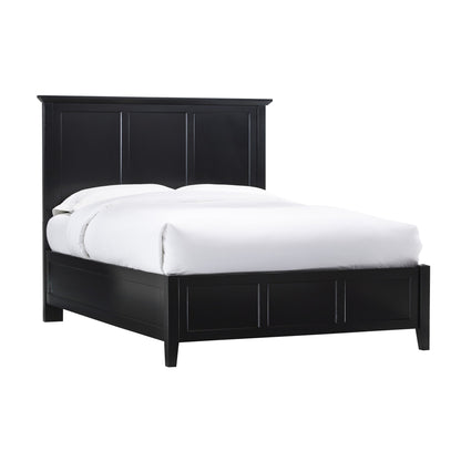 Modus Paragon Wood Panel Bed in Black