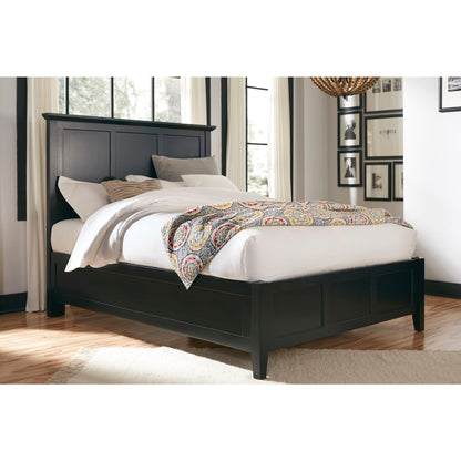 Modus Paragon Wood Panel Bed in Black