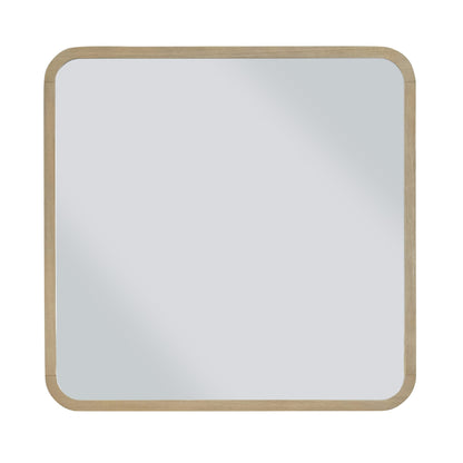 Modus Penny Beveled Glass Wall or Dresser Mirror in Buff Cream