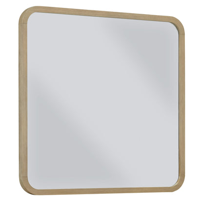 Modus Penny Beveled Glass Wall or Dresser Mirror in Buff Cream