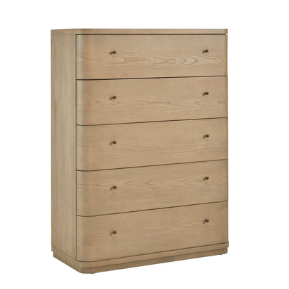 Modus Modus Modus Penny Five Drawer White Ash Chest in Buff Cream