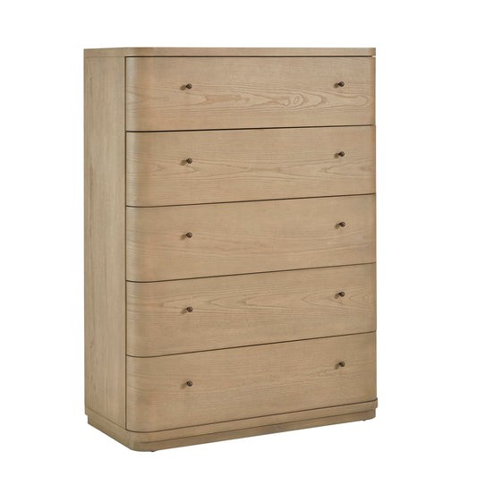 Modus Modus Modus Penny Five Drawer White Ash Chest in Buff Cream