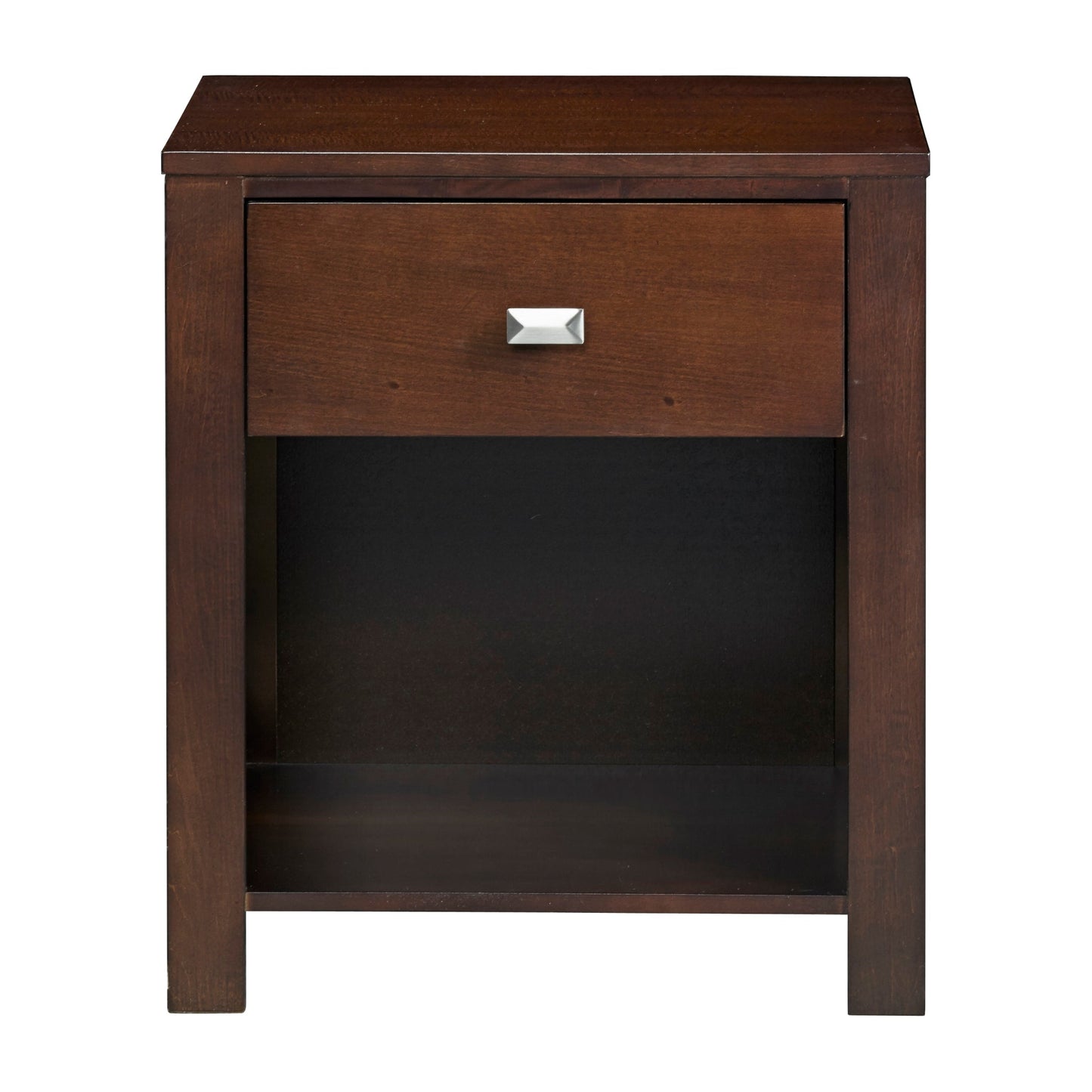 Modus Riva One Drawer Nightstand in Chocolate Brown