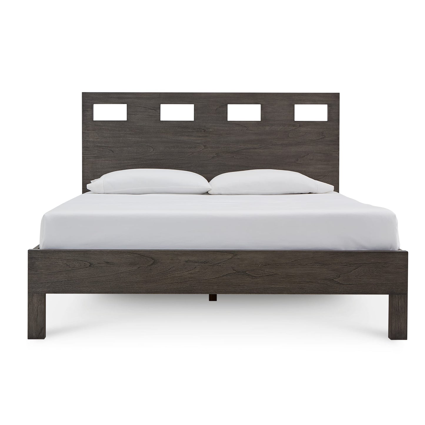 Modus Riva Wood Bed in Sharkskin