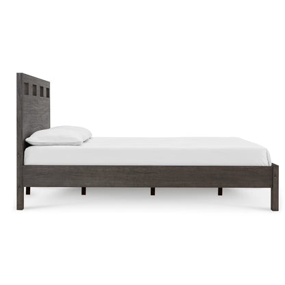 Modus Riva Wood Bed in Sharkskin