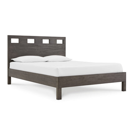 Modus Riva Wood Bed in Sharkskin