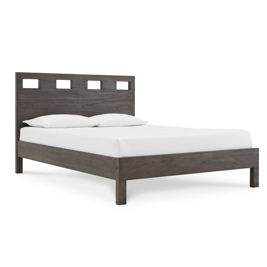 Modus Riva Wood Bed in Sharkskin