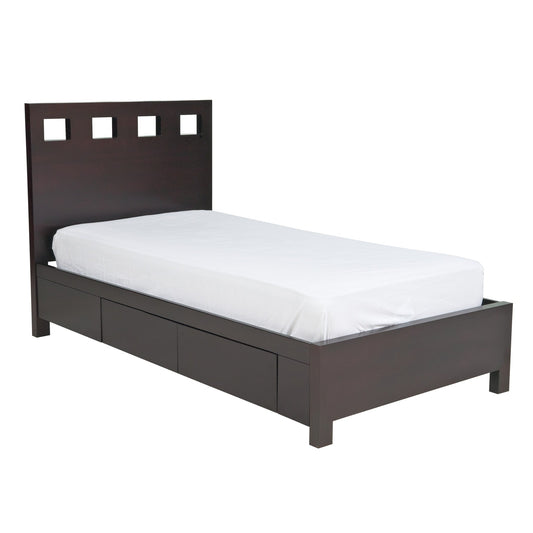 Modus Riva Wood Storage Bed in Espresso