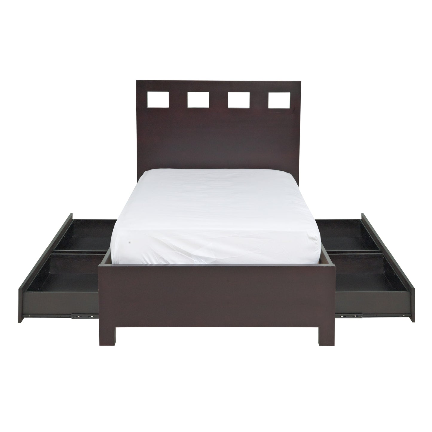 Modus Riva Wood Storage Bed in Espresso