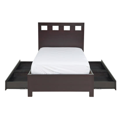 Modus Riva Wood Storage Bed in Espresso
