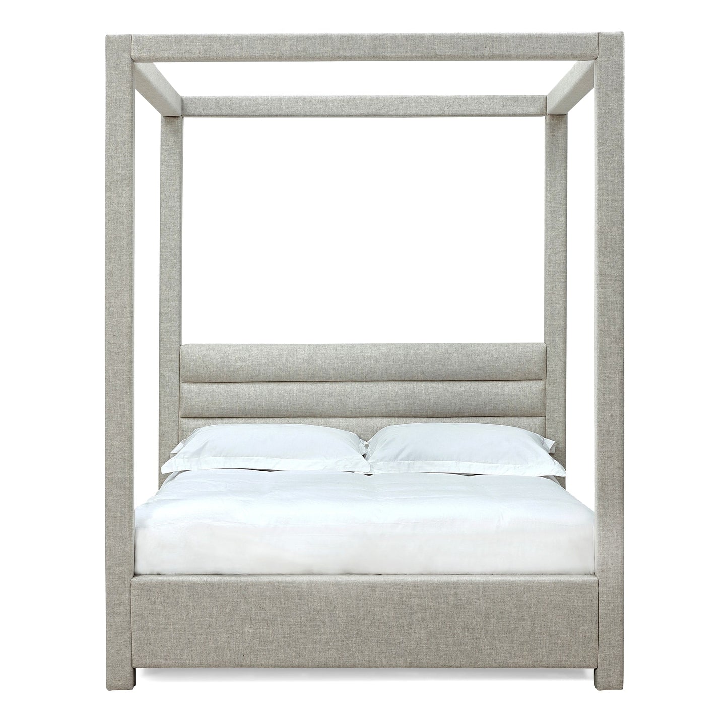 Modus Rockford Upholstered Canopy Bed in Turtle Dove Linen