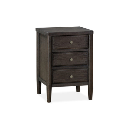 Modus Rockport Three Drawer Small Nightstand in Yin