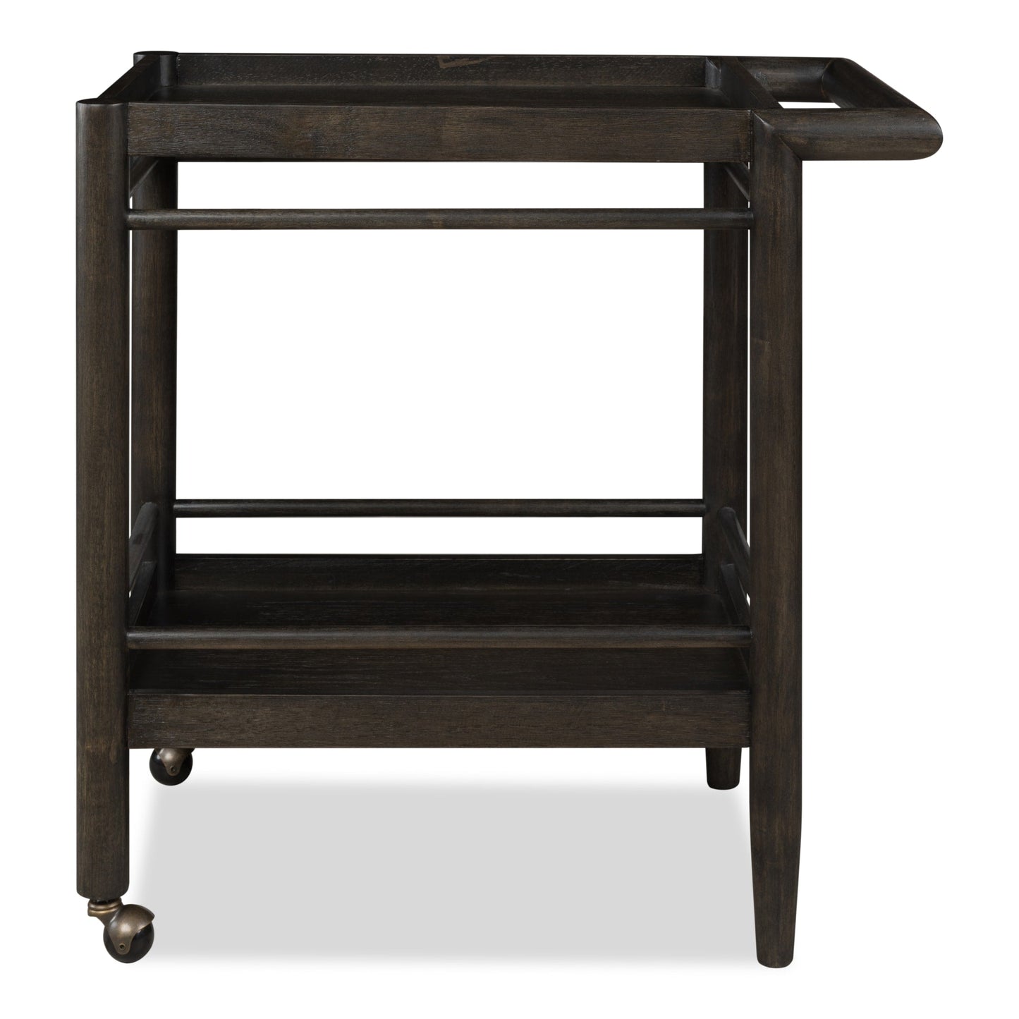 Modus Rockport Two Shelf Rolling Bar Cart in Yin