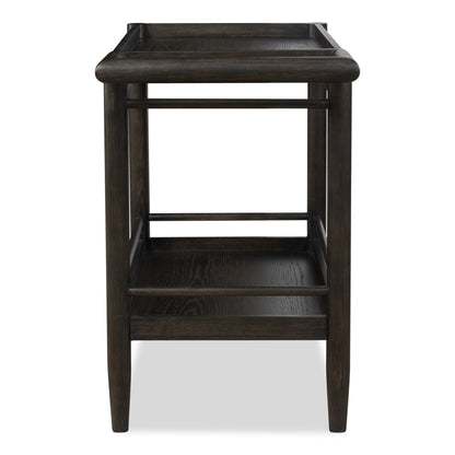 Modus Rockport Two Shelf Rolling Bar Cart in Yin