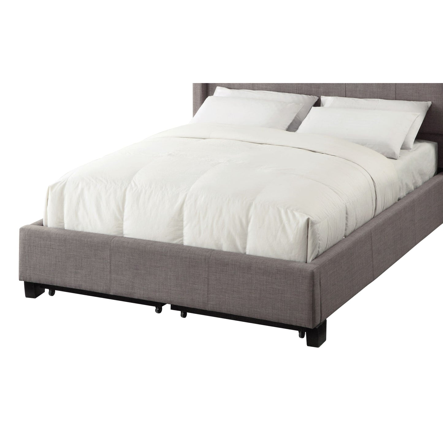 Modus Royal Tufted Footboard Storage Bed in Dolphin Linen