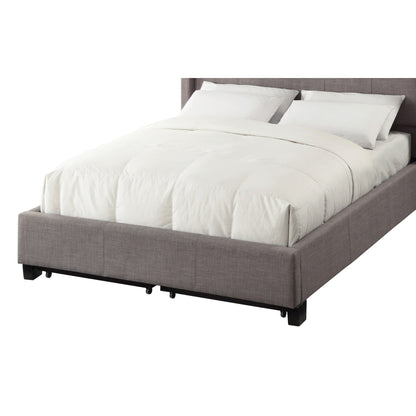 Modus Royal Tufted Footboard Storage Bed in Dolphin Linen