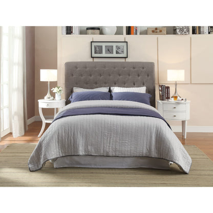 Modus Royal Tufted Platform Bed in Dolphin Linen