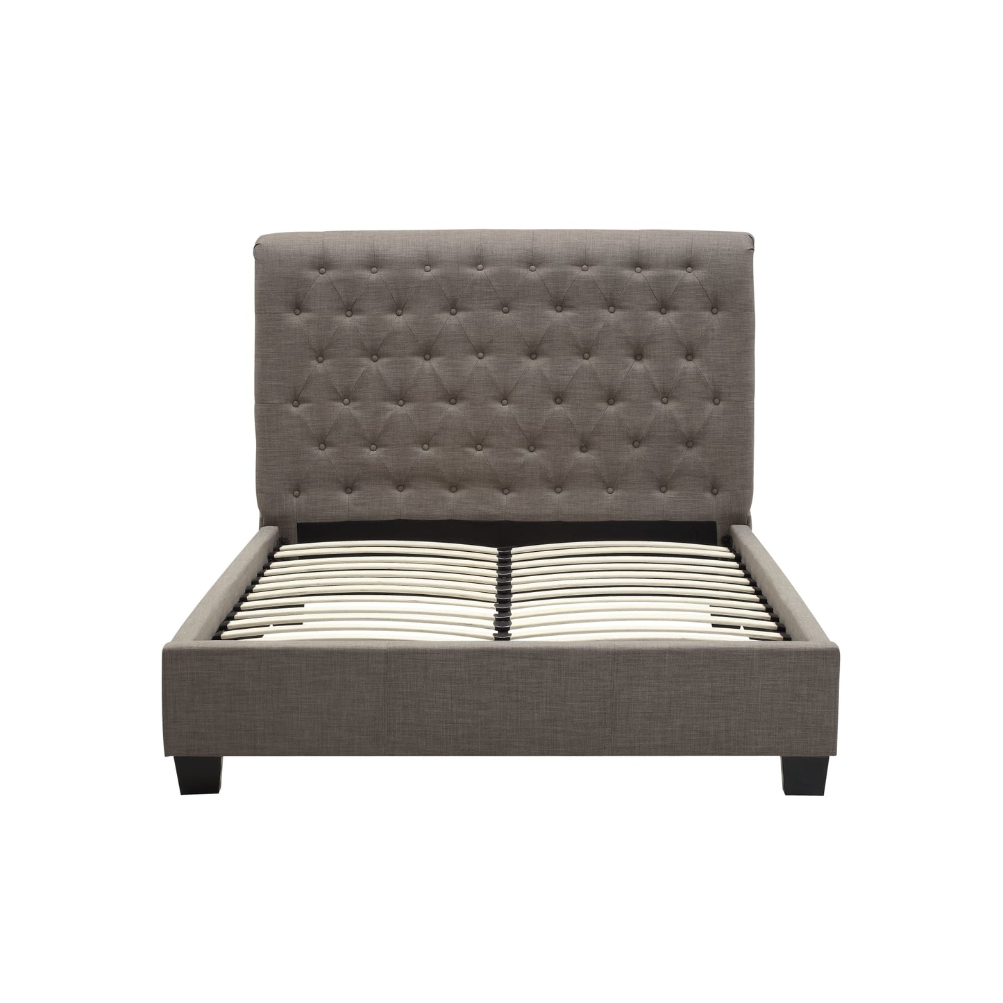 Modus Royal Tufted Platform Bed in Dolphin Linen