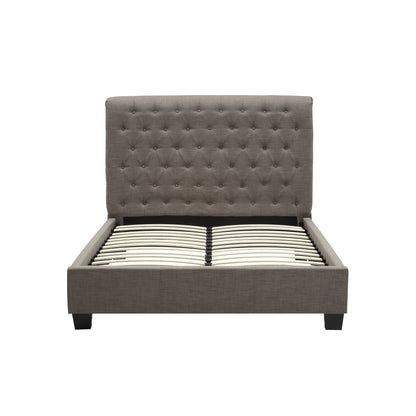 Modus Royal Tufted Platform Bed in Dolphin Linen