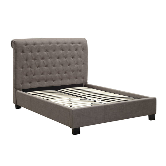 Modus Royal Tufted Platform Bed in Dolphin Linen