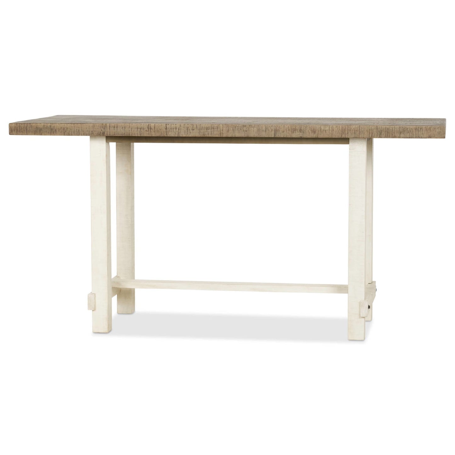 Modus Rutherford Rectangular Wooden Counter Table in Drift and Antique White