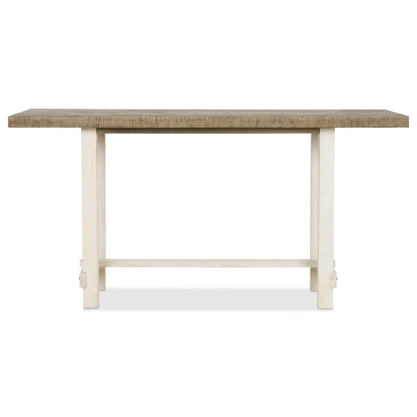 Modus Rutherford Rectangular Wooden Counter Table in Drift and Antique White