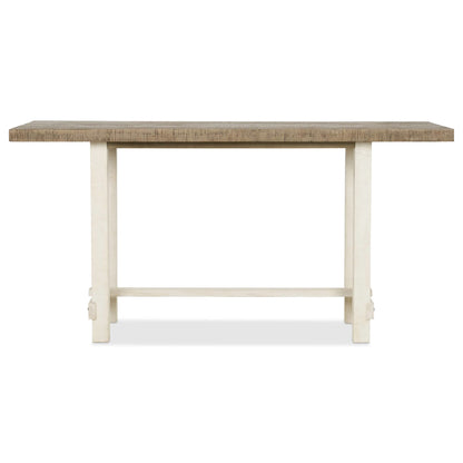 Modus Rutherford Rectangular Wooden Counter Table in Drift and Antique White