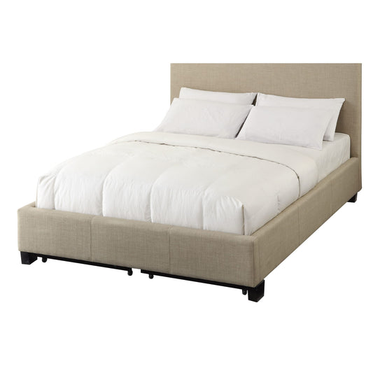 Modus Saint Pierre Upholstered Platform Storage Bed in Toast Linen
