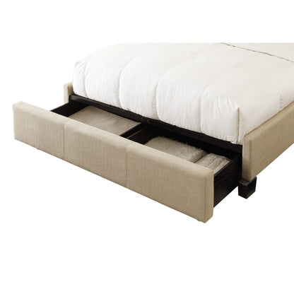 Modus Saint Pierre Upholstered Platform Storage Bed in Toast Linen