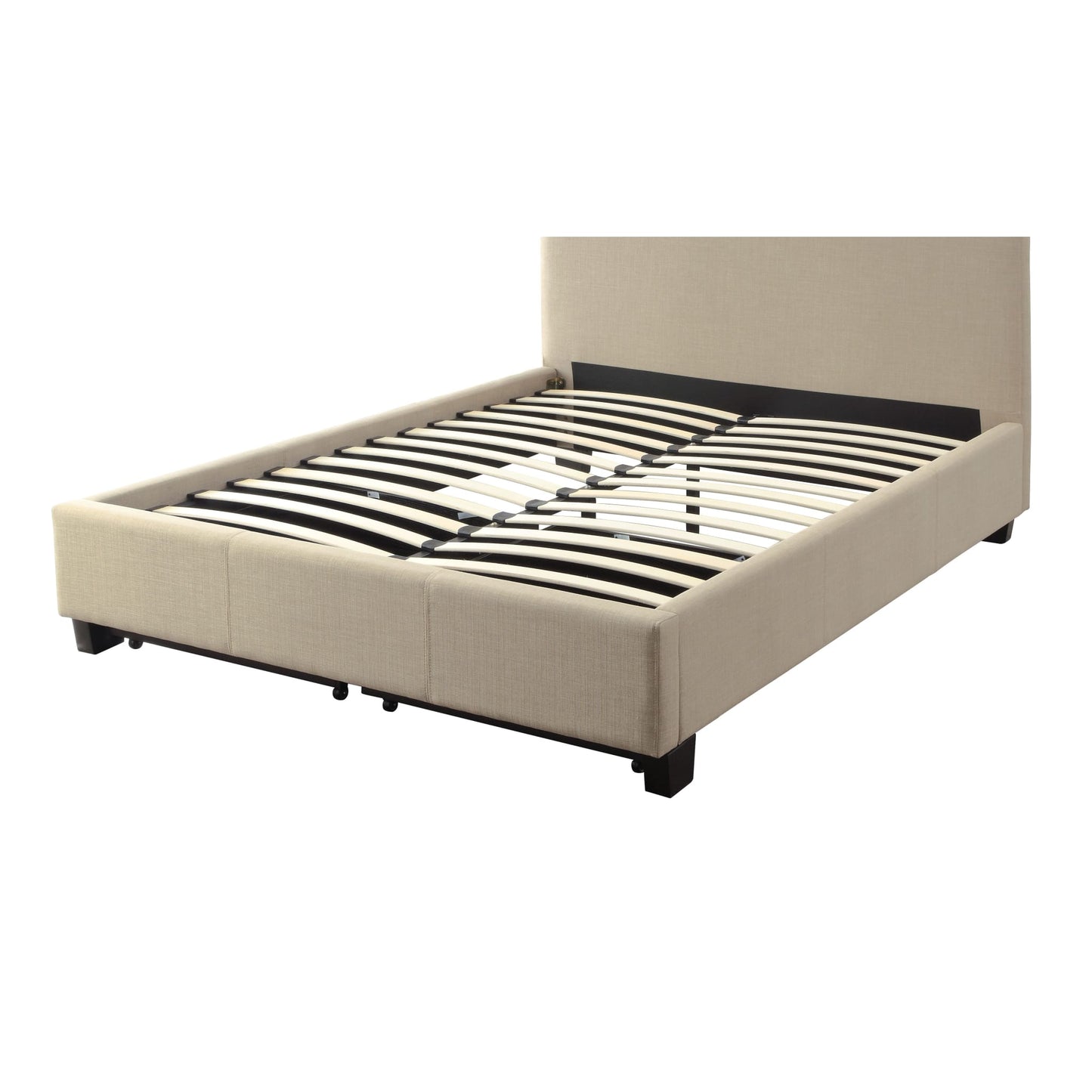 Modus Saint Pierre Upholstered Platform Storage Bed in Toast Linen