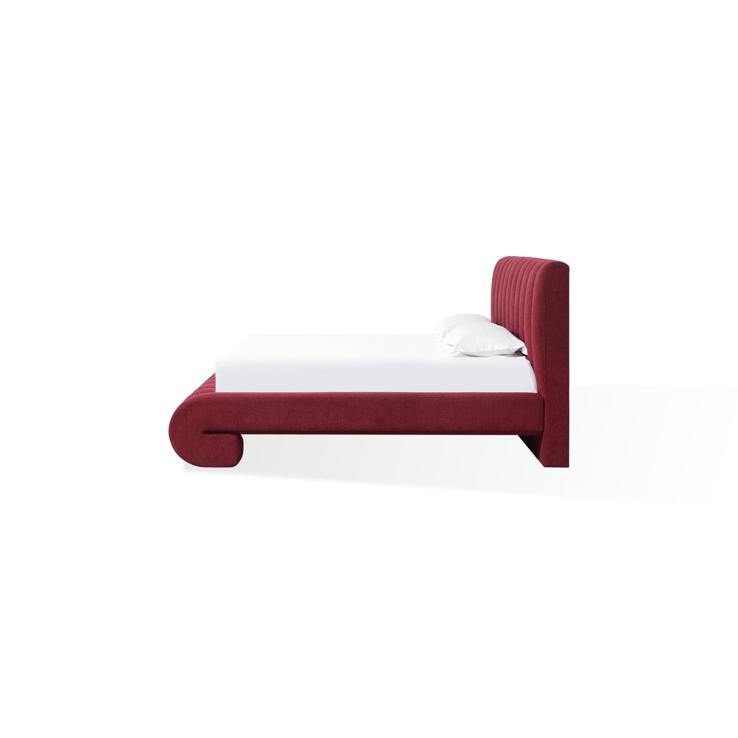 Modus Savage Maximalist Upholstered Bed in Ruby Chenille