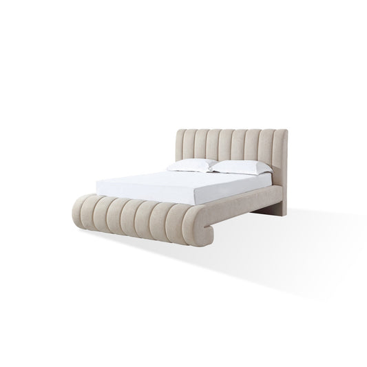 Modus Savage Maximalist Upholstered Bed in Sandy Chenille