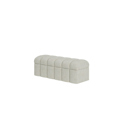 Modus Savage Upholstered Storage Bench in Sandy Chenille