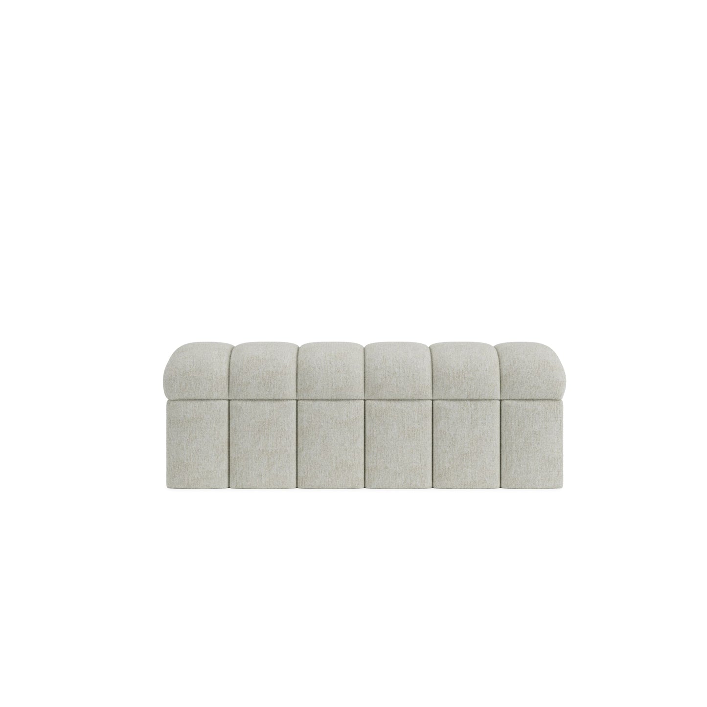 Modus Savage Upholstered Storage Bench in Sandy Chenille