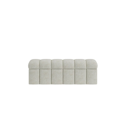 Modus Savage Upholstered Storage Bench in Sandy Chenille