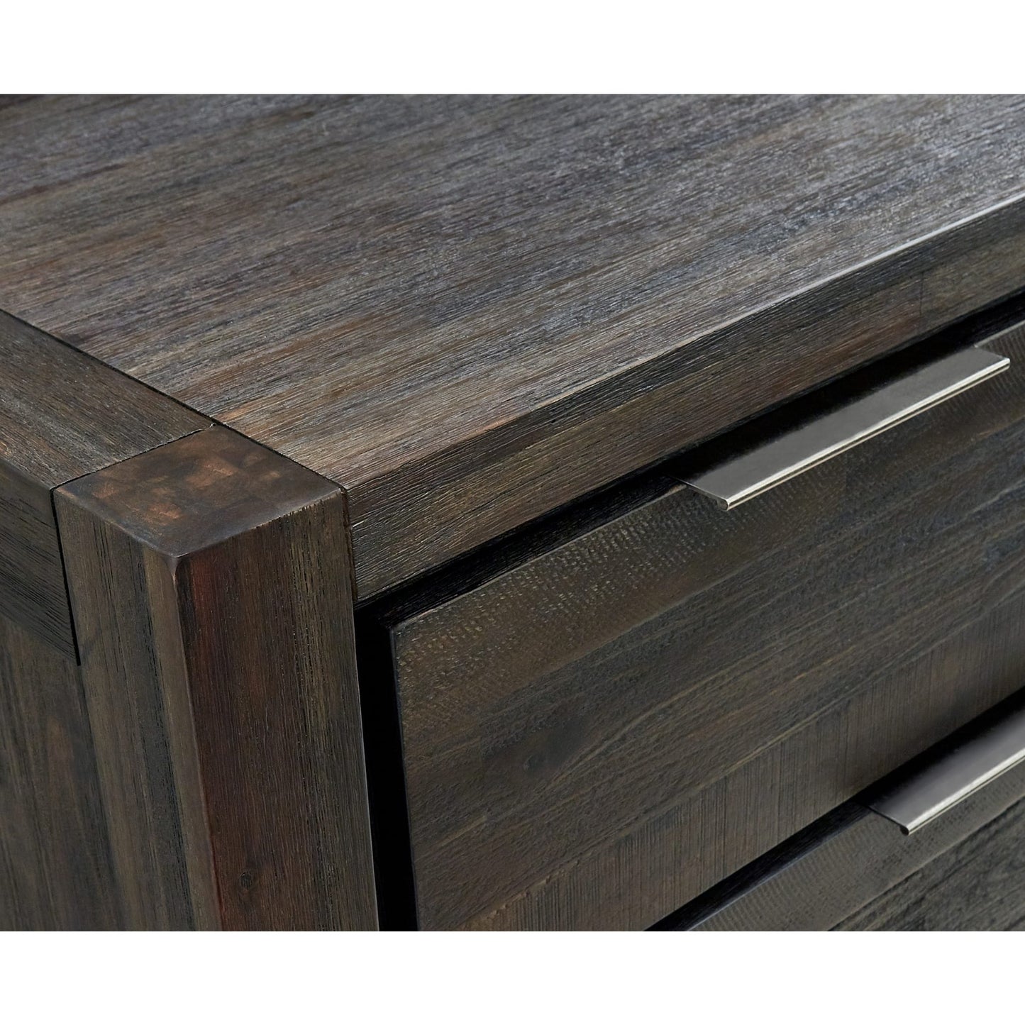 Modus Savanna Three Drawer Solid Wood Nightstand in Coffee Bean