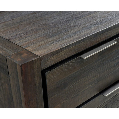 Modus Savanna Three Drawer Solid Wood Nightstand in Coffee Bean