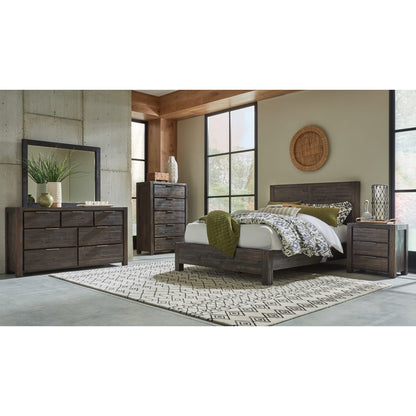 Modus Savanna Three Drawer Solid Wood Nightstand in Coffee Bean