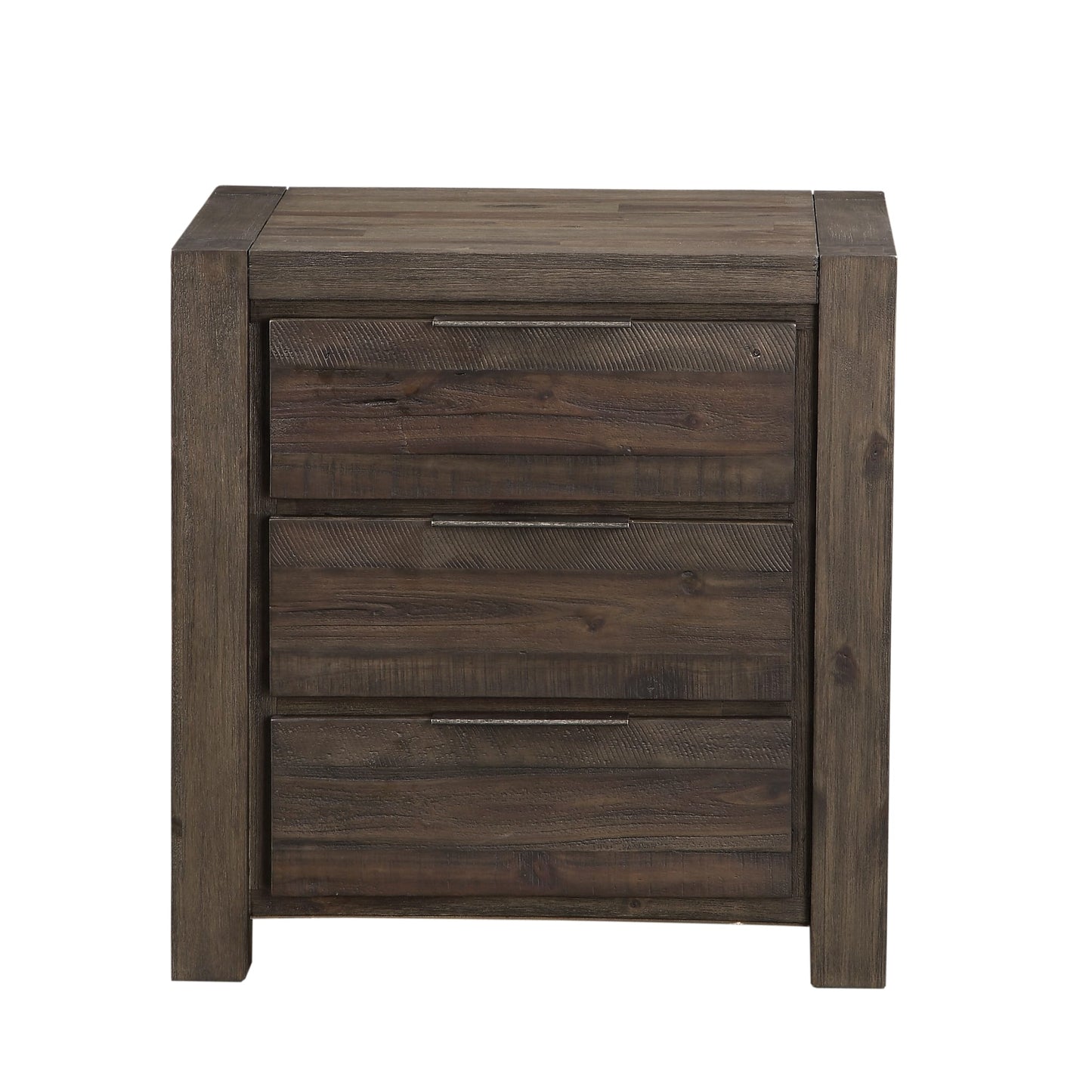 Modus Savanna Three Drawer Solid Wood Nightstand in Coffee Bean