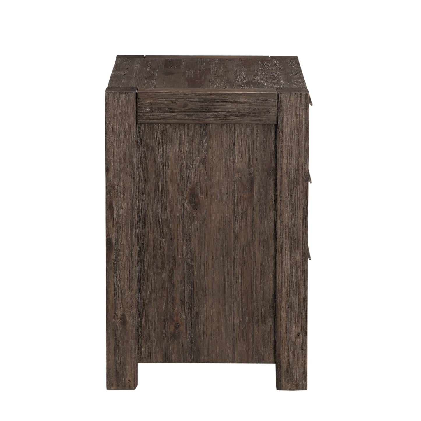 Modus Savanna Three Drawer Solid Wood Nightstand in Coffee Bean