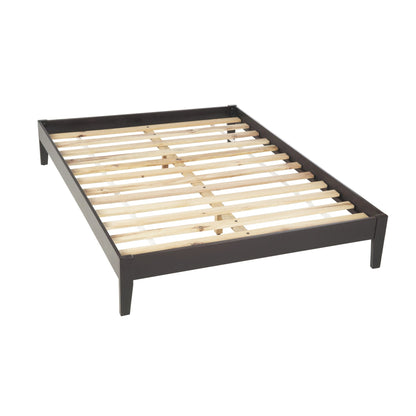 Modus Simple Wood Platform Bed in Espresso