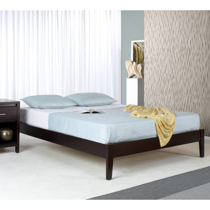 Modus Simple Wood Platform Bed in Espresso