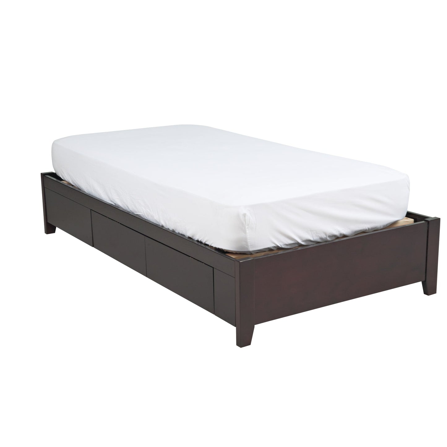 Modus Simple Wood Storage Bed in Espresso
