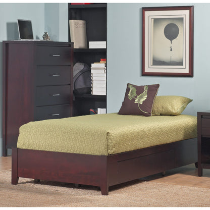 Modus Simple Wood Storage Bed in Espresso