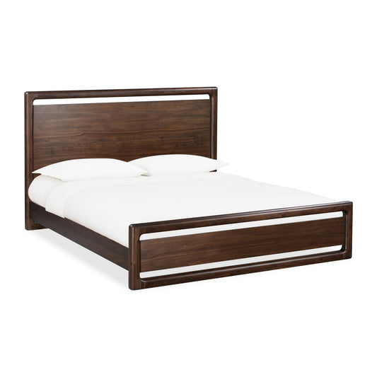Modus Sol Acacia Wood Platform Bed in Brown Spice