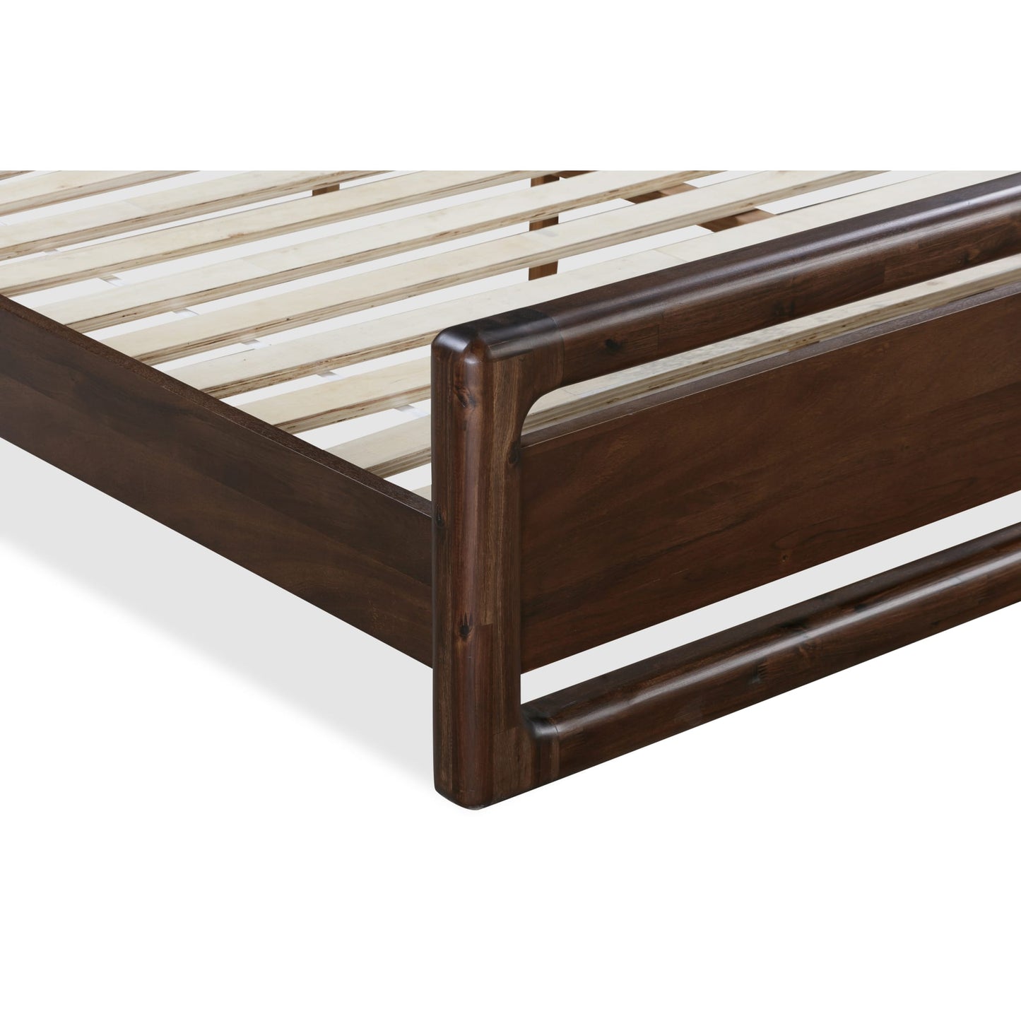 Modus Sol Acacia Wood Platform Bed in Brown Spice