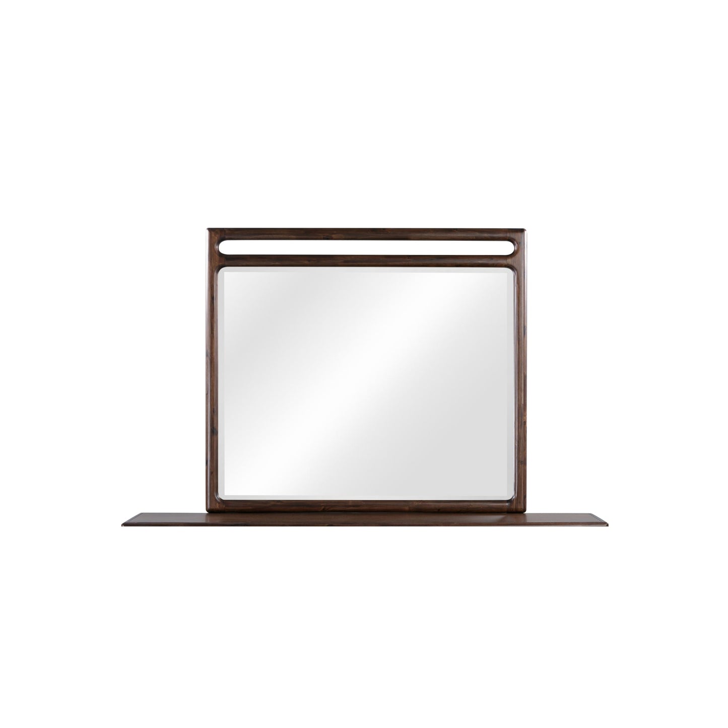 Modus Sol Beveled Glass Wall or Dresser Mirror in Brown Spice